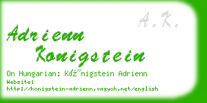 adrienn konigstein business card